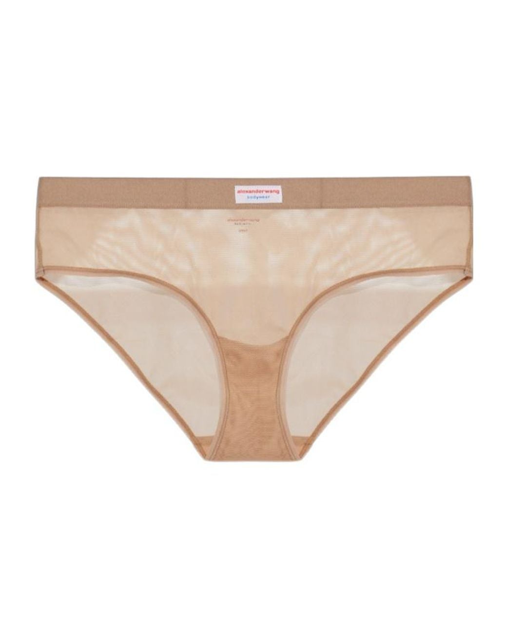 Alexander Wang Natural Sheer Mesh Briefs