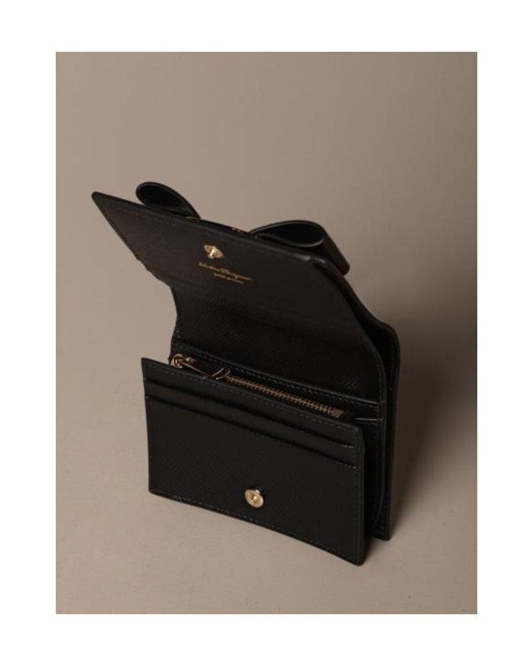 Ferragamo Black Ferragamo Vara Bow Coin Purse