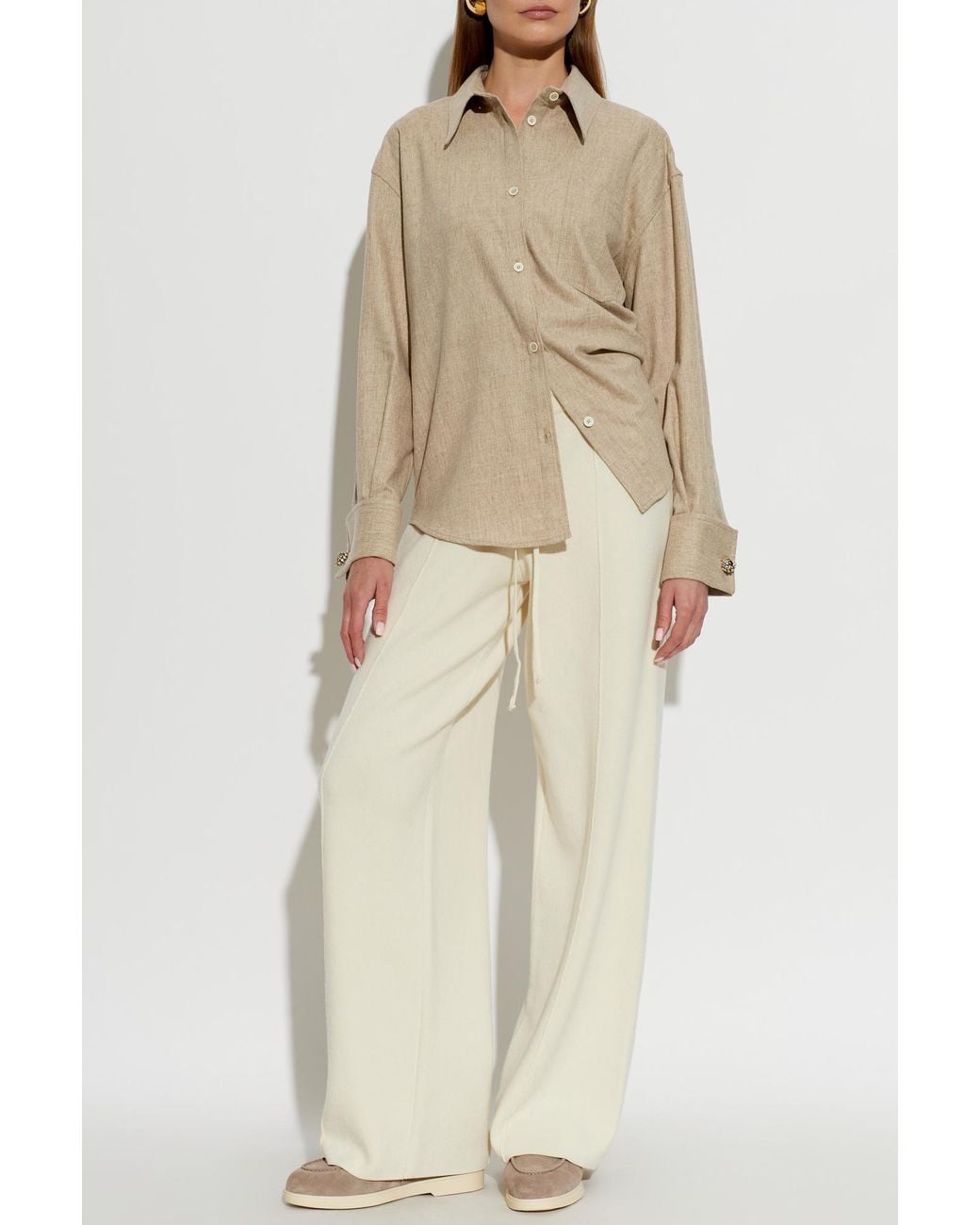 Fabiana Filippi Natural Long-Sleeved Shirt