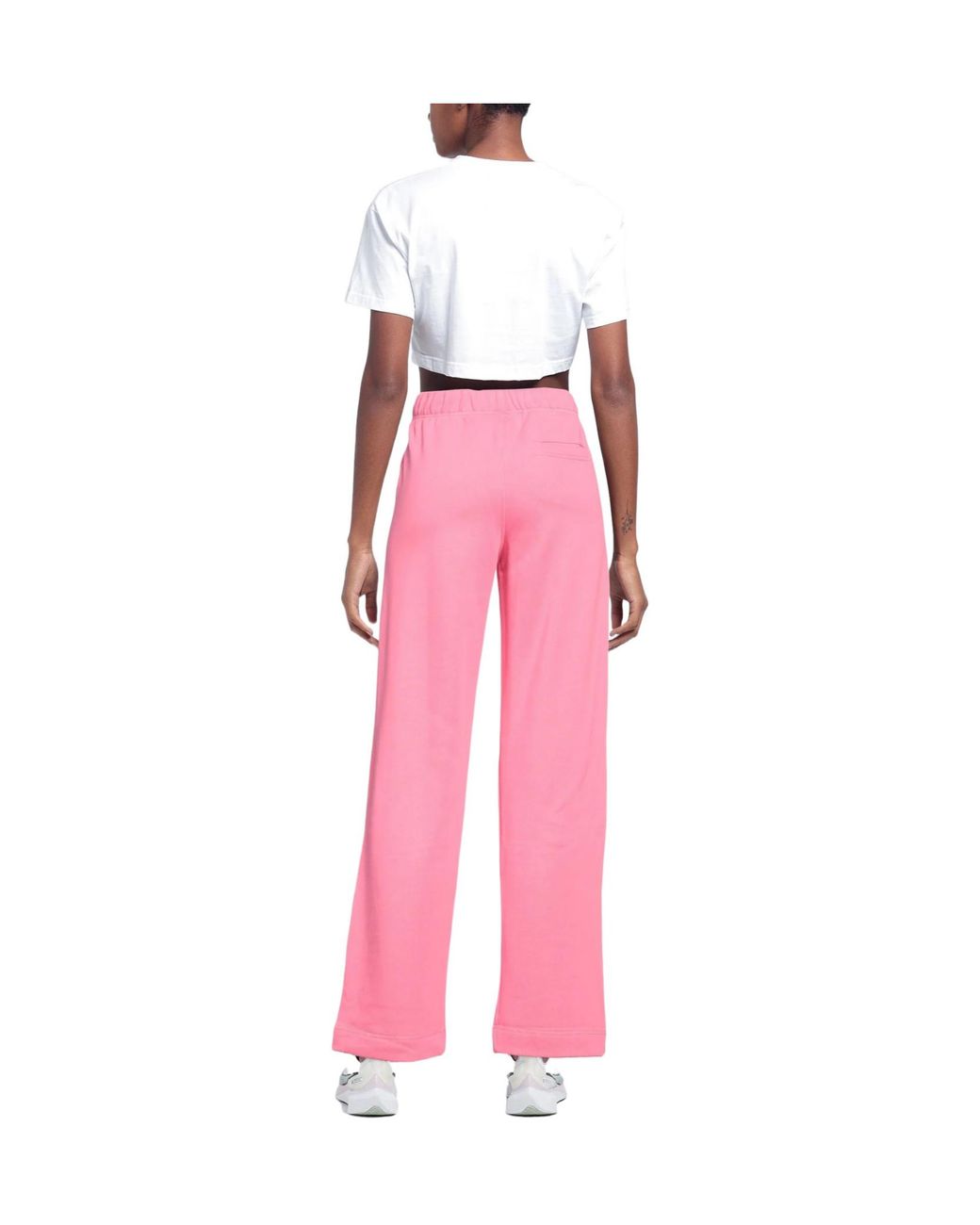 Ganni Pink Solid Color Casual Trousers