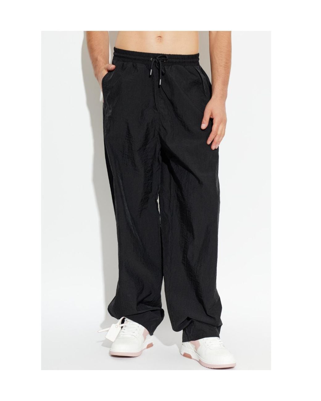 Off-White c/o Virgil Abloh Black Diagonal Stripe Track Pants for men