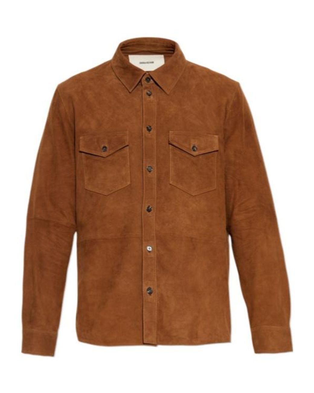Zadig & Voltaire Brown Sergy Buttoned Shirt for men