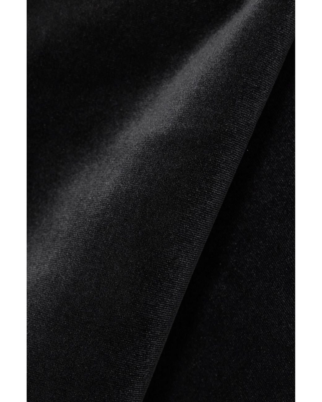 Alex Perry Black Strapless Stretch Velvet Mini Dress