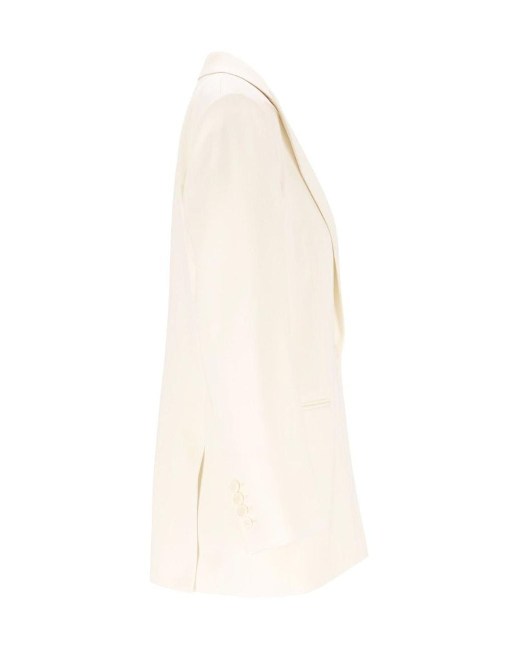 Burberry Natural Single Breasted Tailored Jacket