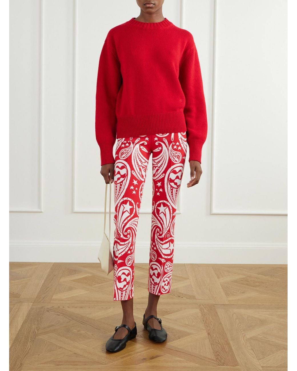 High Sport Red Haley Wool And Cashmere-Blend Sweater