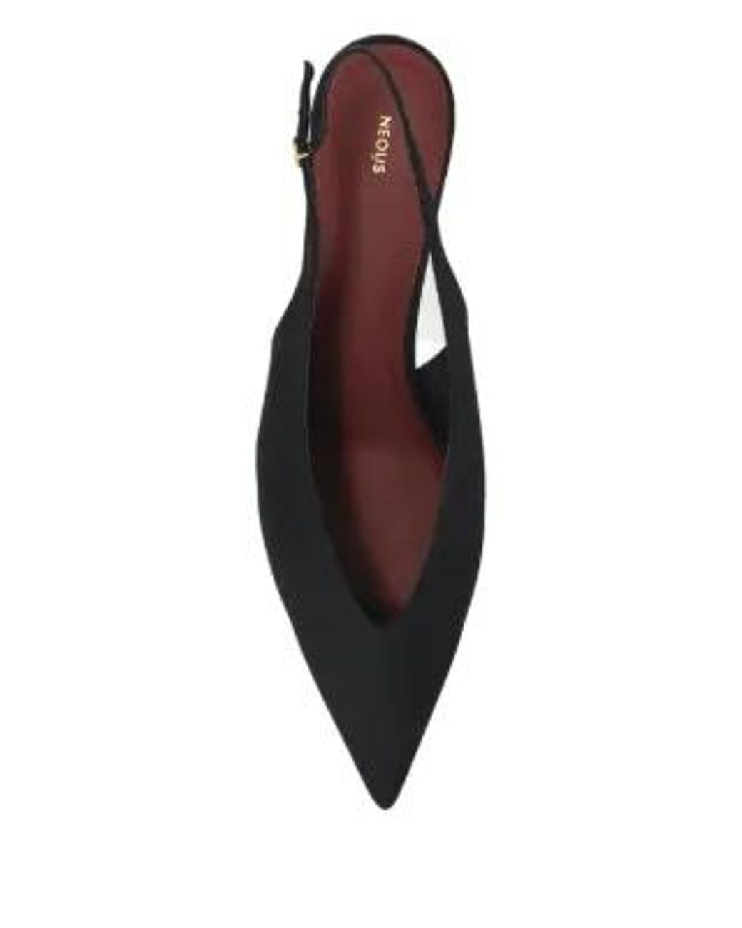 Neous Black Diske Slingback Pumps