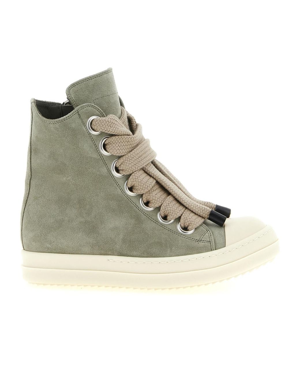 Rick Owens Gray 'Jumbolace Sneaks' Sneakers