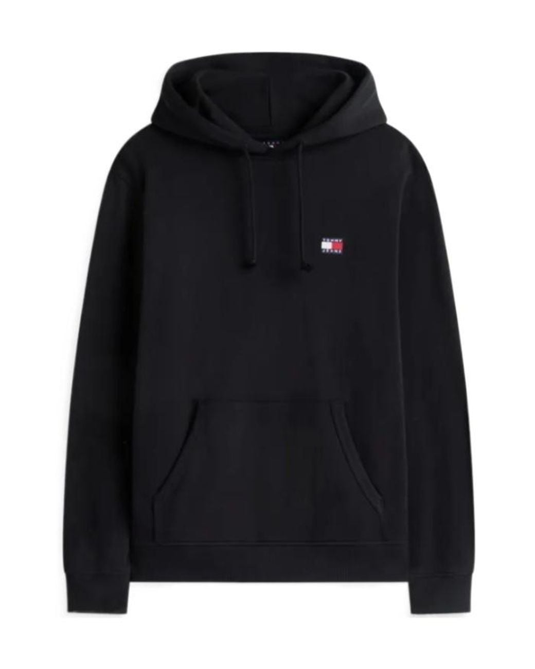 Tommy Hilfiger Black Tommy Badge Brushed Terry Hoody for men