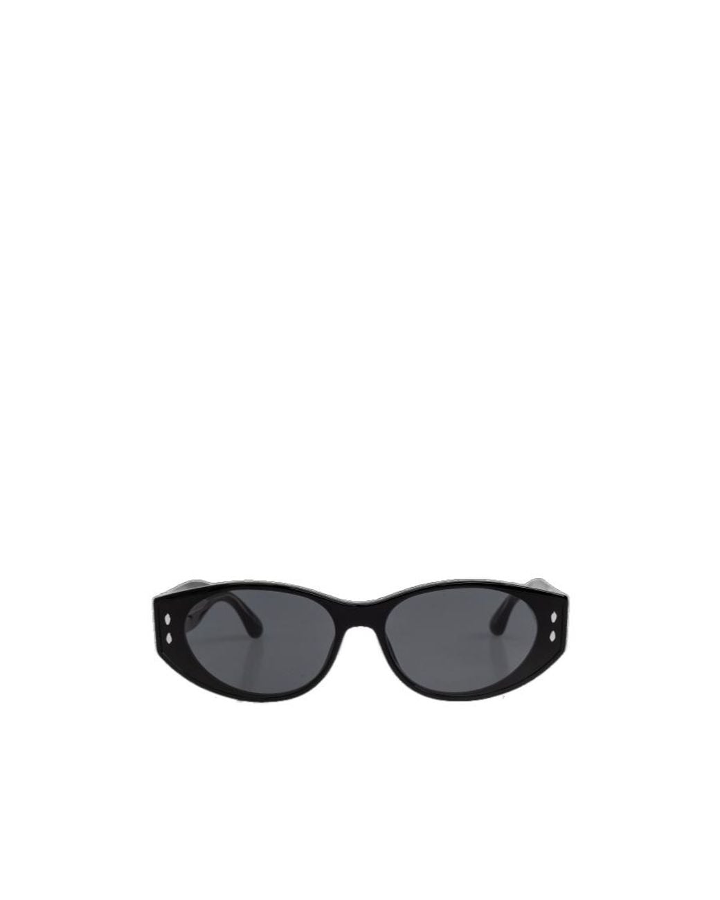 Isabel Marant White Oval Frame Sunglasses