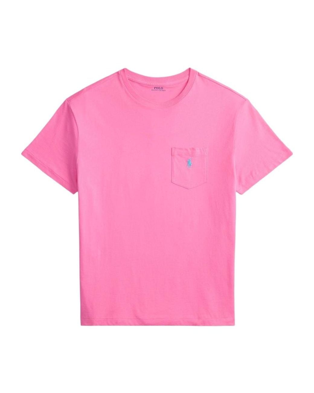 Polo Ralph Lauren Pink Pony Embroidered Crewneck T-Shirt for men