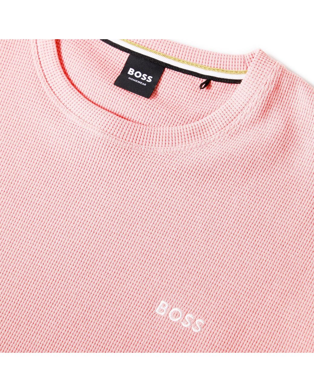 Boss Pink Crewneck Shortsleeve Tshirt for men
