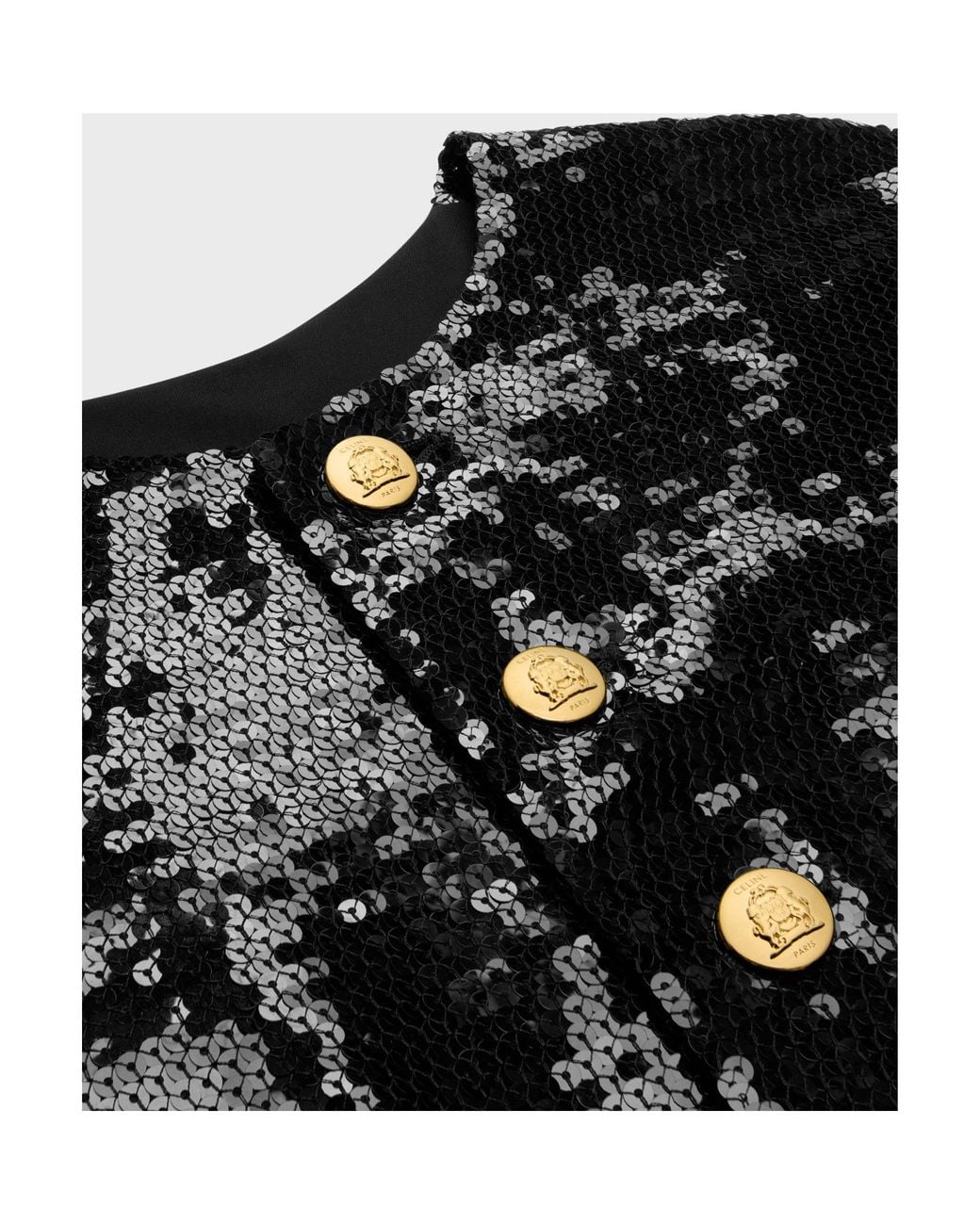 Céline Black Embroidered Chelsea Jacket