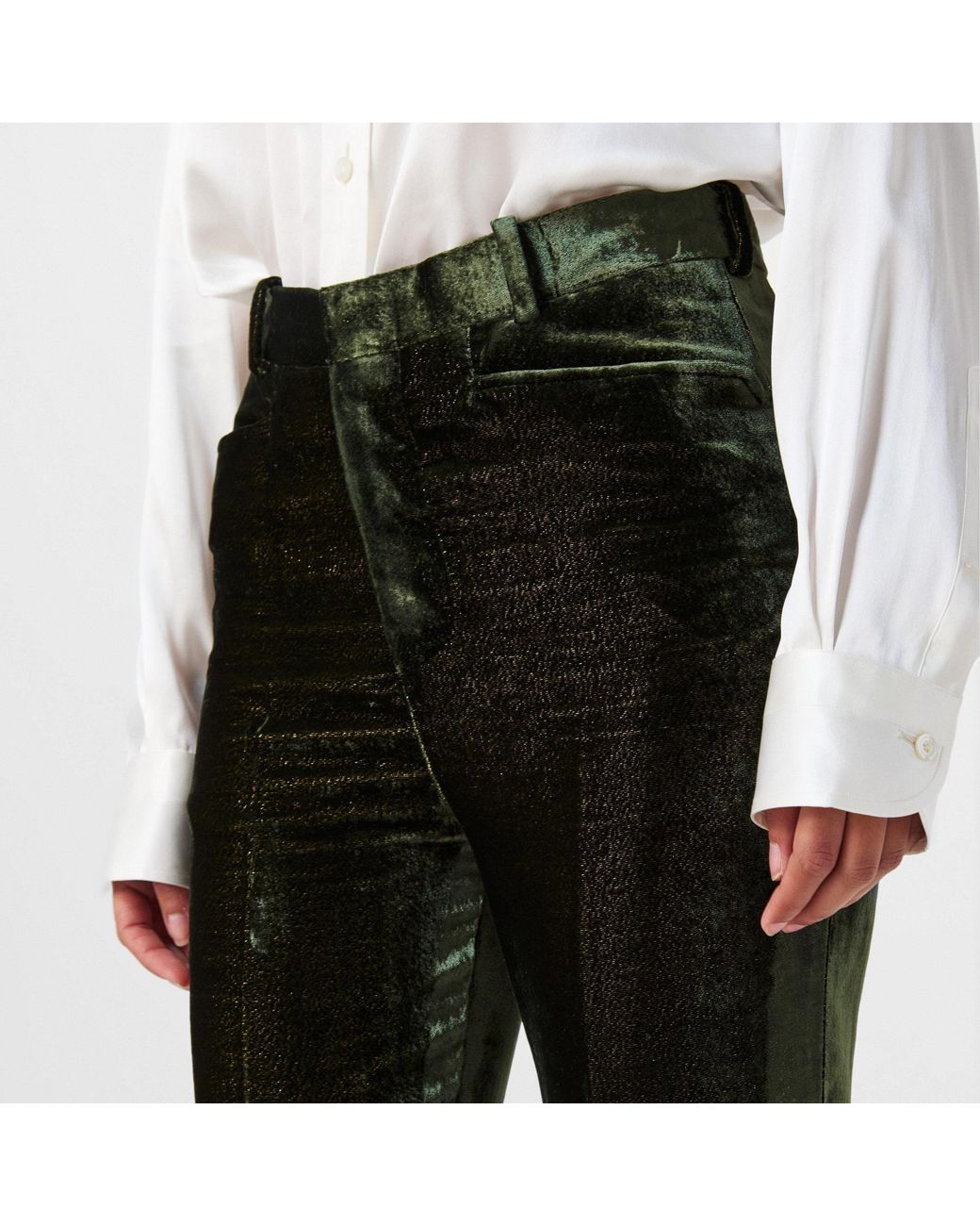 Tom Ford Green Velvet Flared Trousers