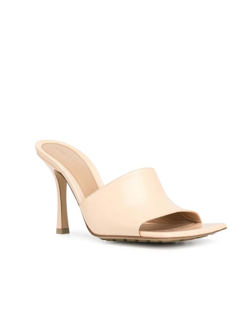 Bottega Veneta Natural Stretch Squared-Toe Sandals