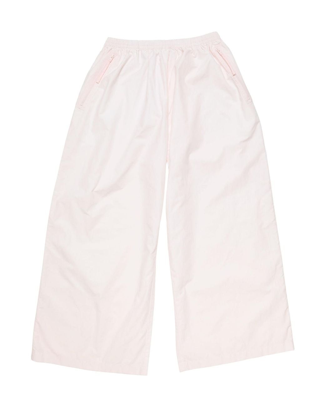 Acne White Taffeta Trousers for men