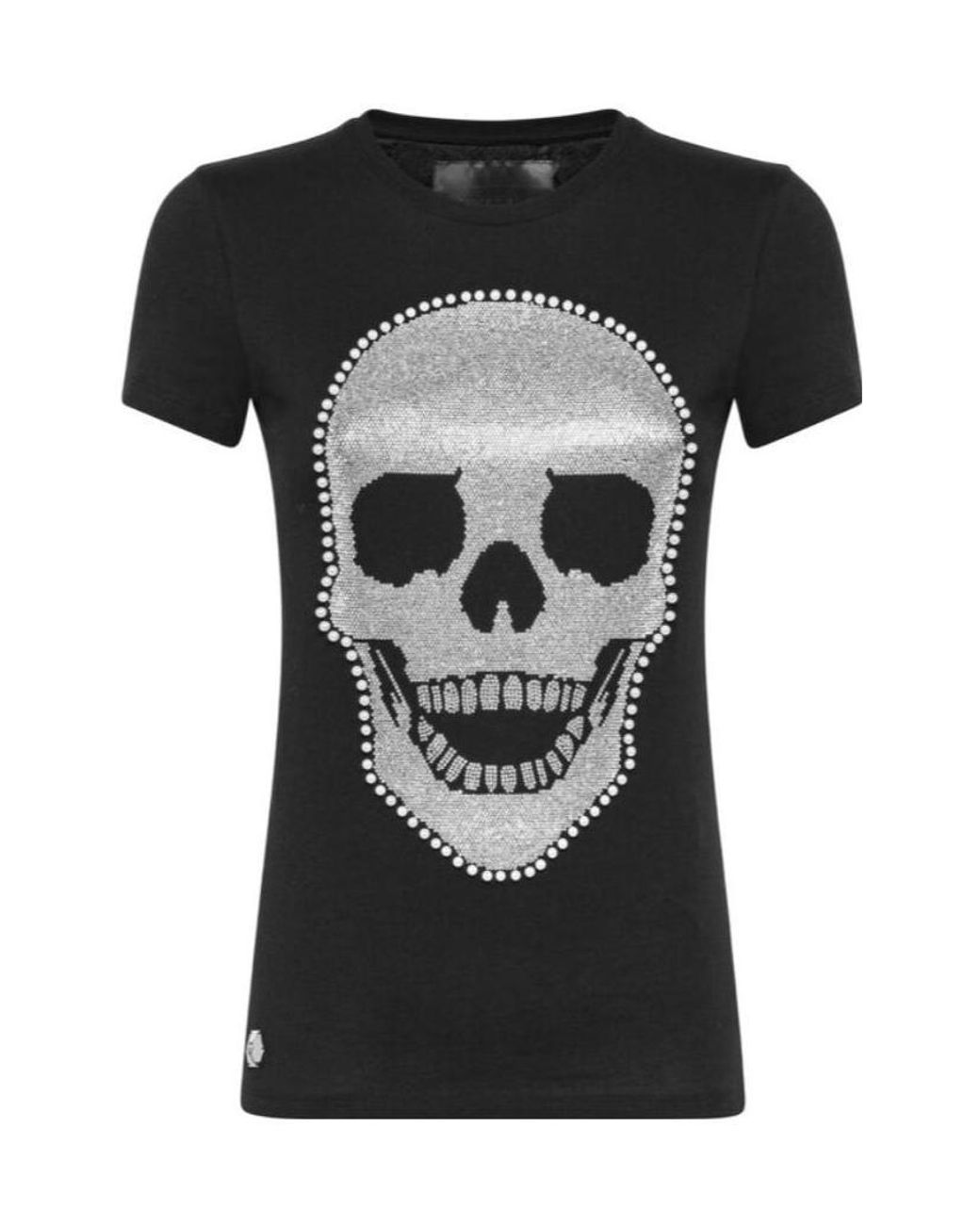 Philipp Plein Black Ss Skull T-Shirt