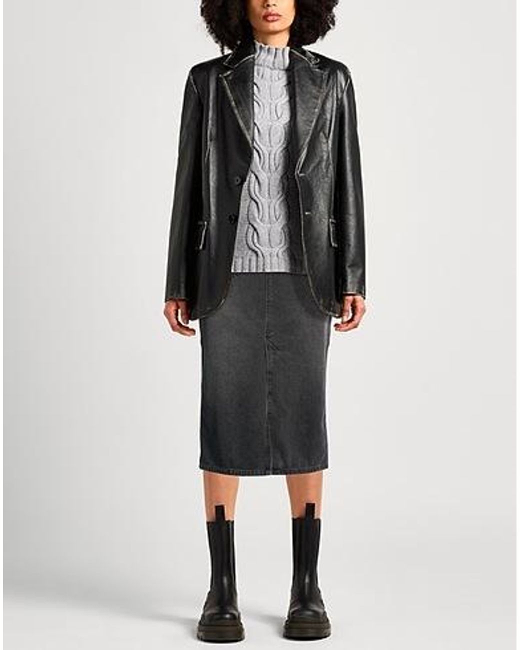 Isabel Marant Gray Denim Skirt