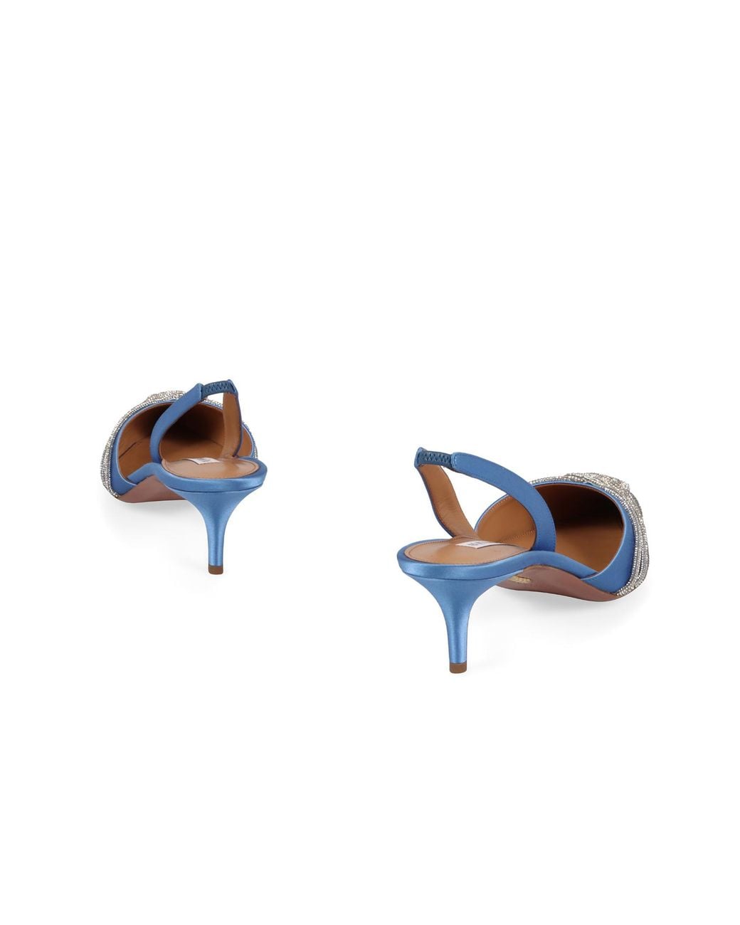 Aquazzura Blue Gatsby 50Mm Slingback Pumps
