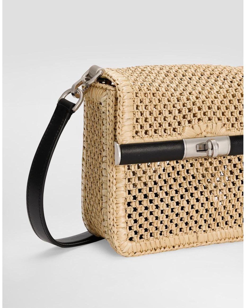 Dolce & Gabbana Natural Woven Marlene Shoulder Bag for men
