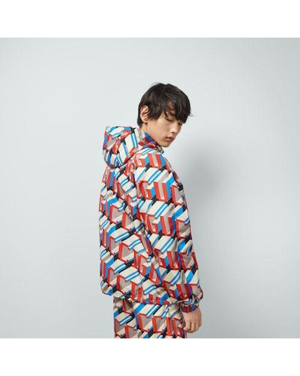 Gucci Red Pixel Printed Jacket for men
