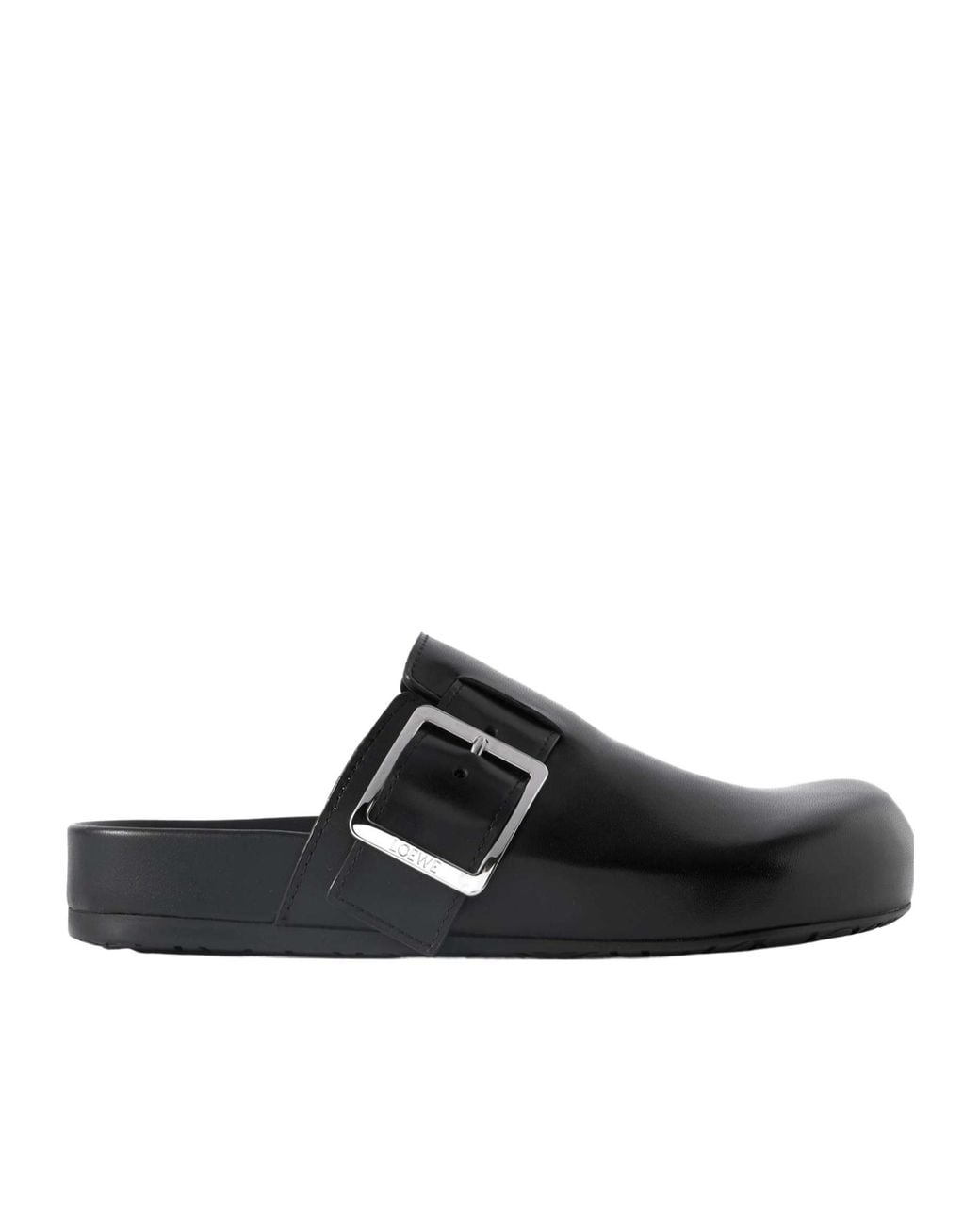 Loewe Black Ease Buckle Mule