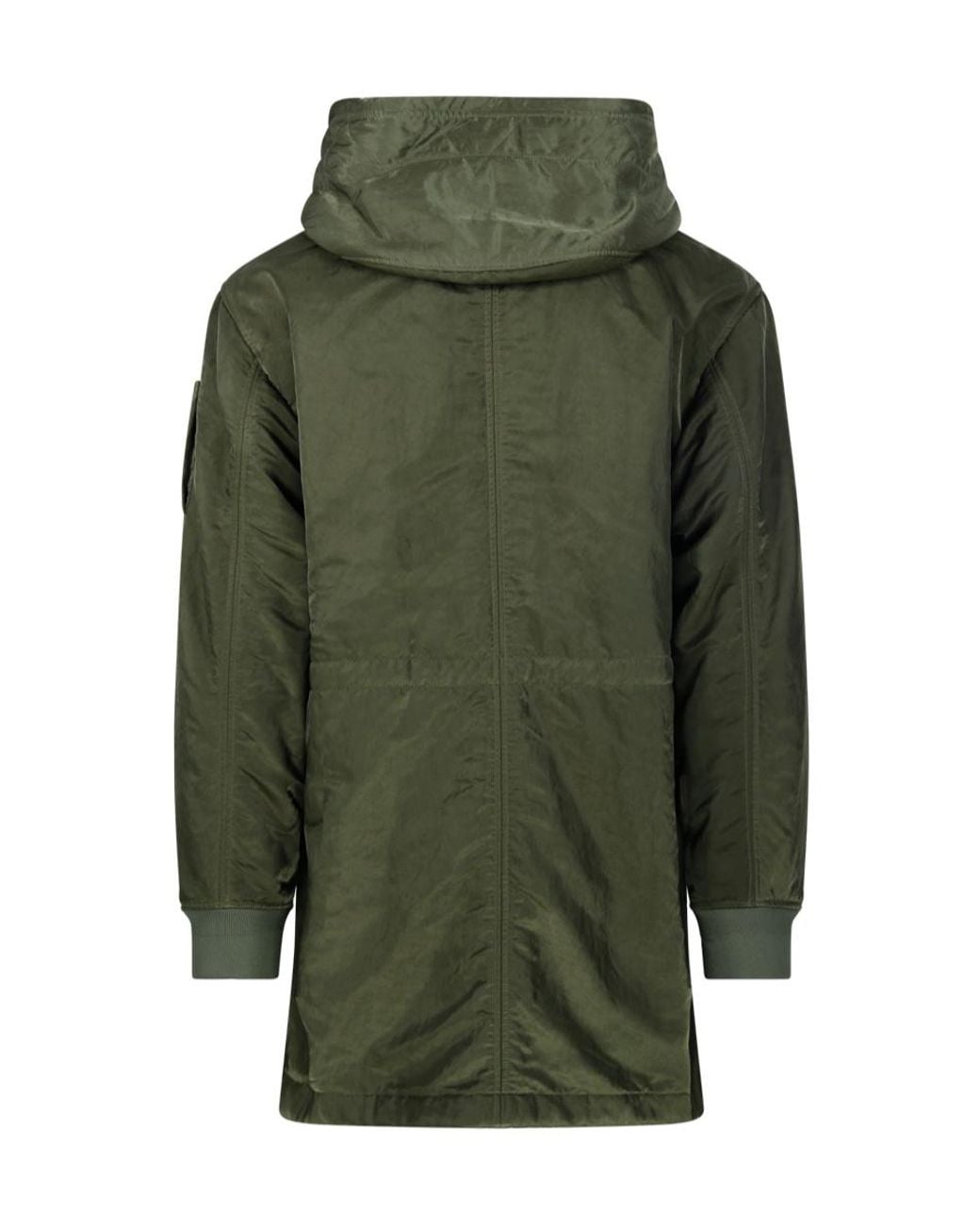 C P Company Green Long-Sleeved Zipper Casual Jacket for men