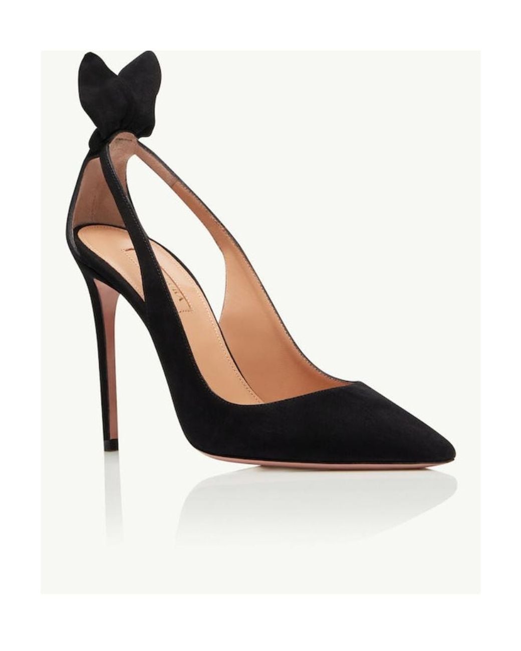 Aquazzura Black 120Mm Bow Tie Pumps
