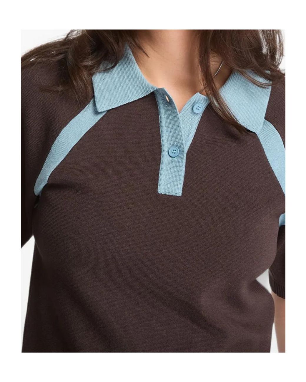 Samsøe & Samsøe Black Raglan Sleeve Polo Shirt