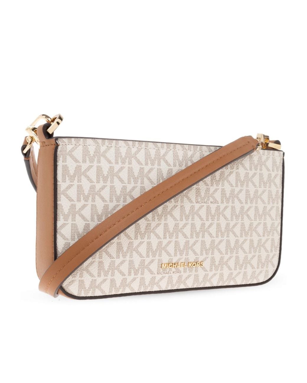 MICHAEL Michael Kors Natural Bryant Small Signature Logo Convertible Pochette
