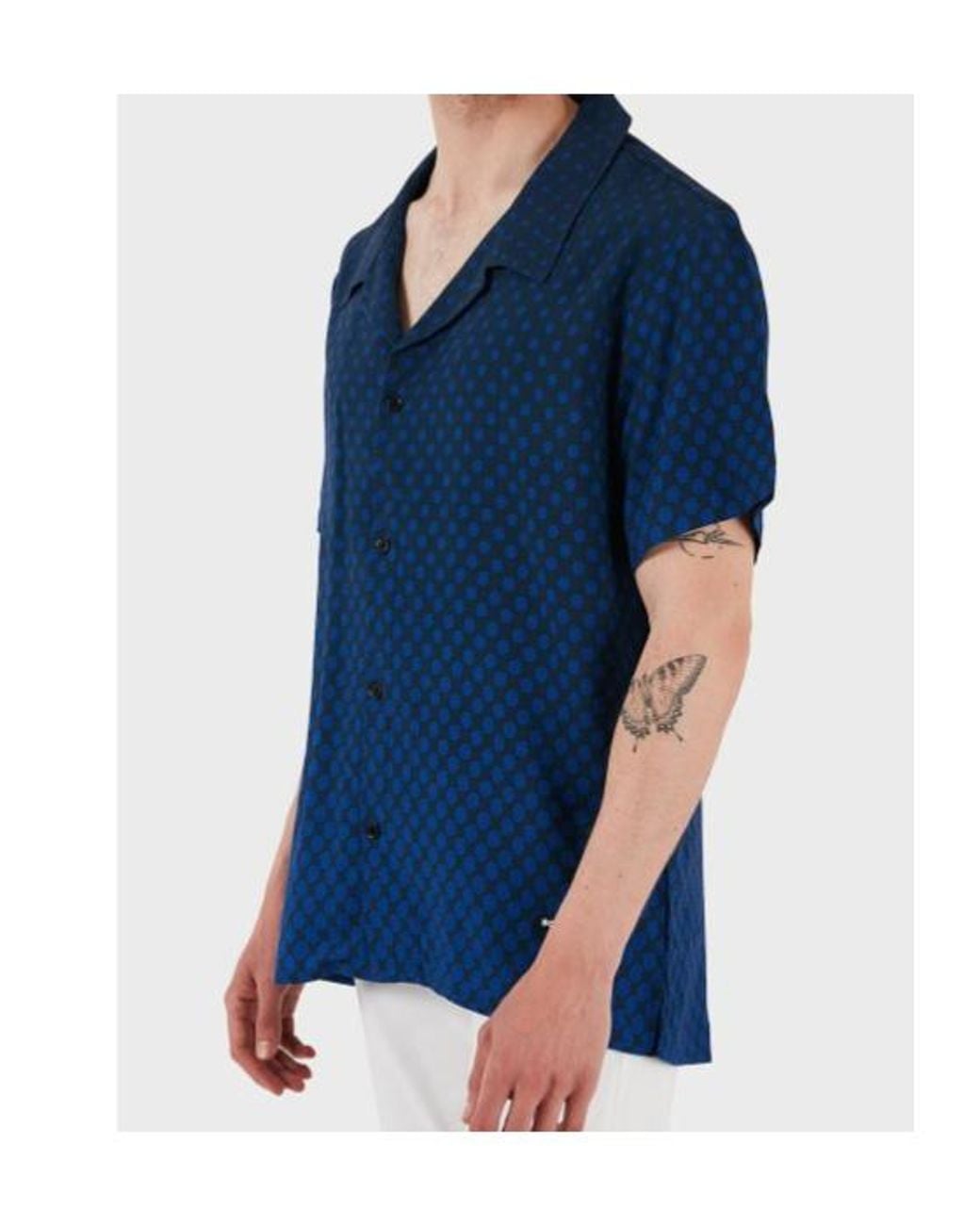 Boss Blue Button Shirt for men