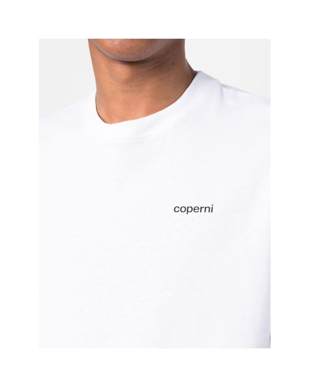 Coperni White Logo Boxy T-Shirt for men