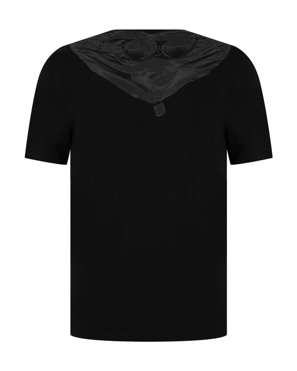 C P Company Black Crewneck Shortsleeve Tshirt for men