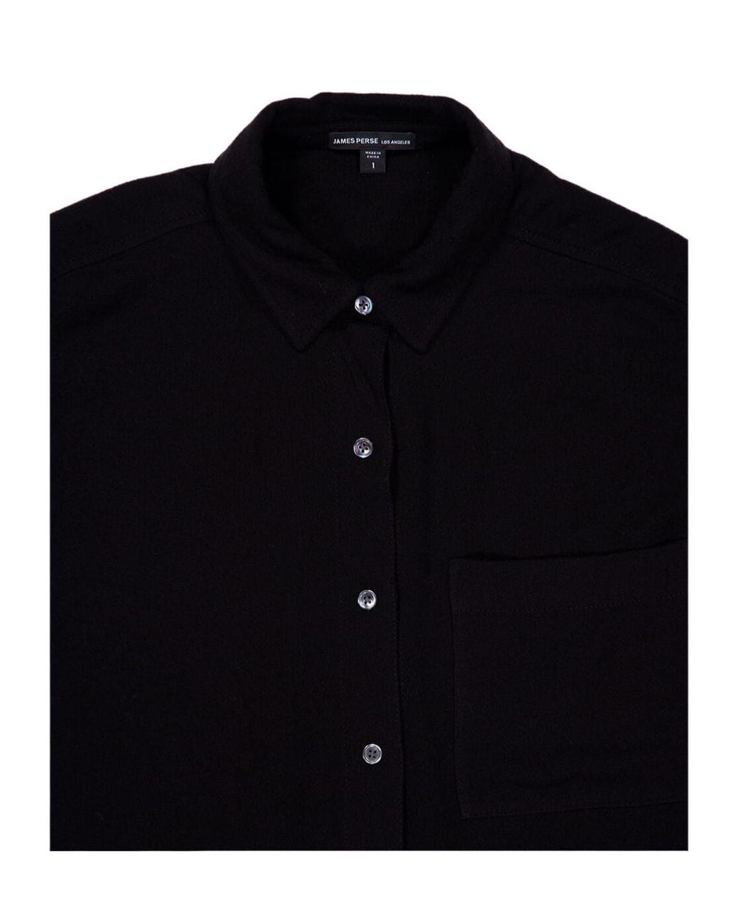 James Perse Black Oversized Shirt