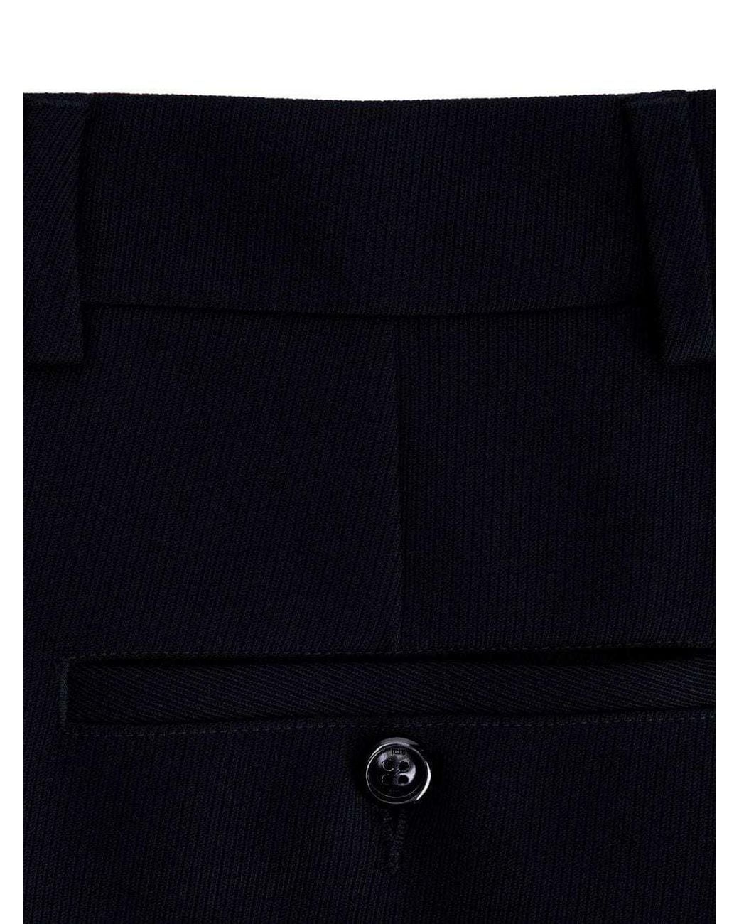 AMI Blue Ami Mid-Rise Flared Trousers