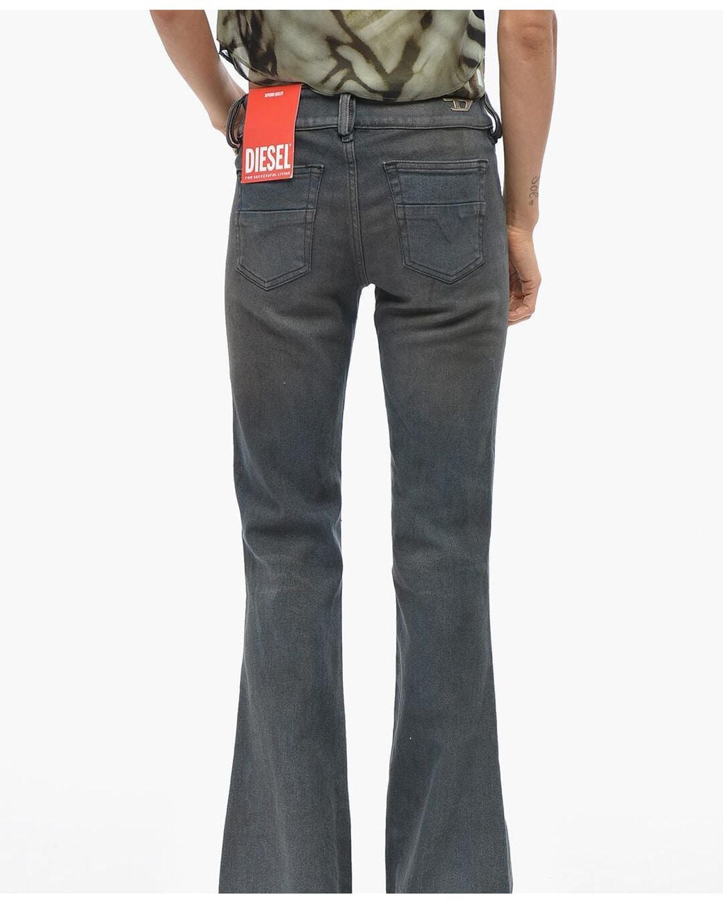 DIESEL Blue D-Hush Boot-Cut Jeans