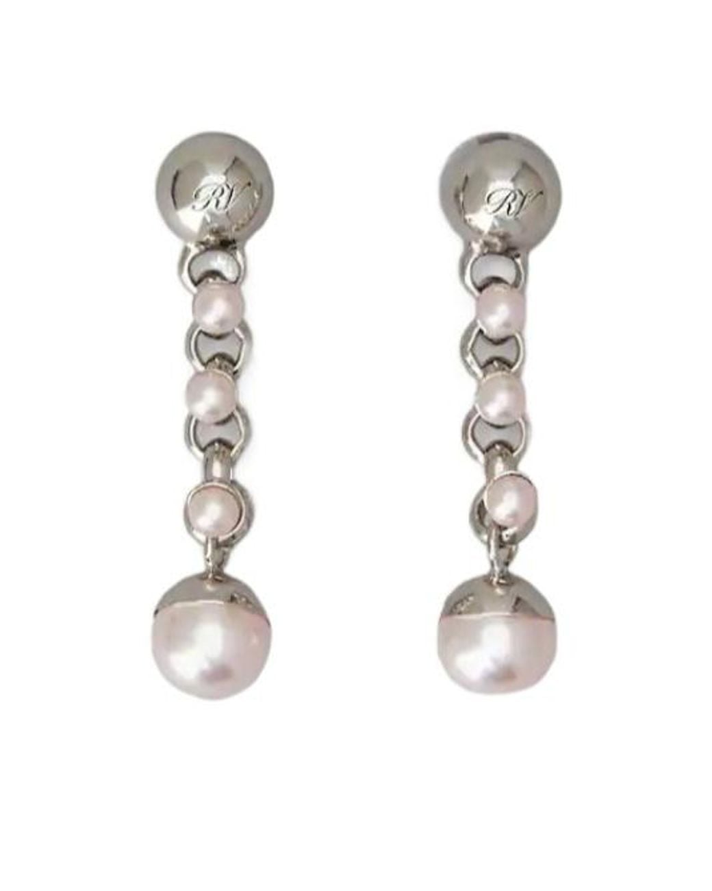 Roger Vivier White Earrings