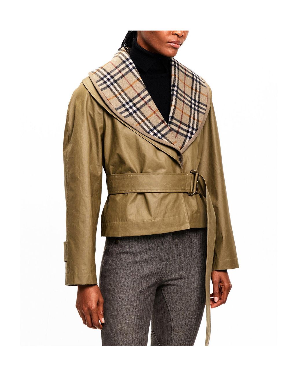 Burberry Green Khaki Short Jacket