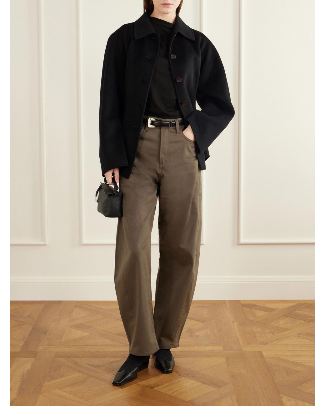 Agolde Brown Luna Wide-Leg Trousers
