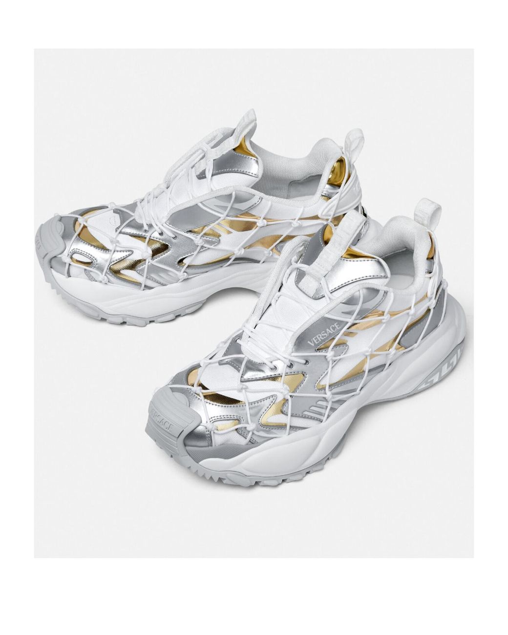 Versace White Mercury M_Vs_03 Panelled Sneakers