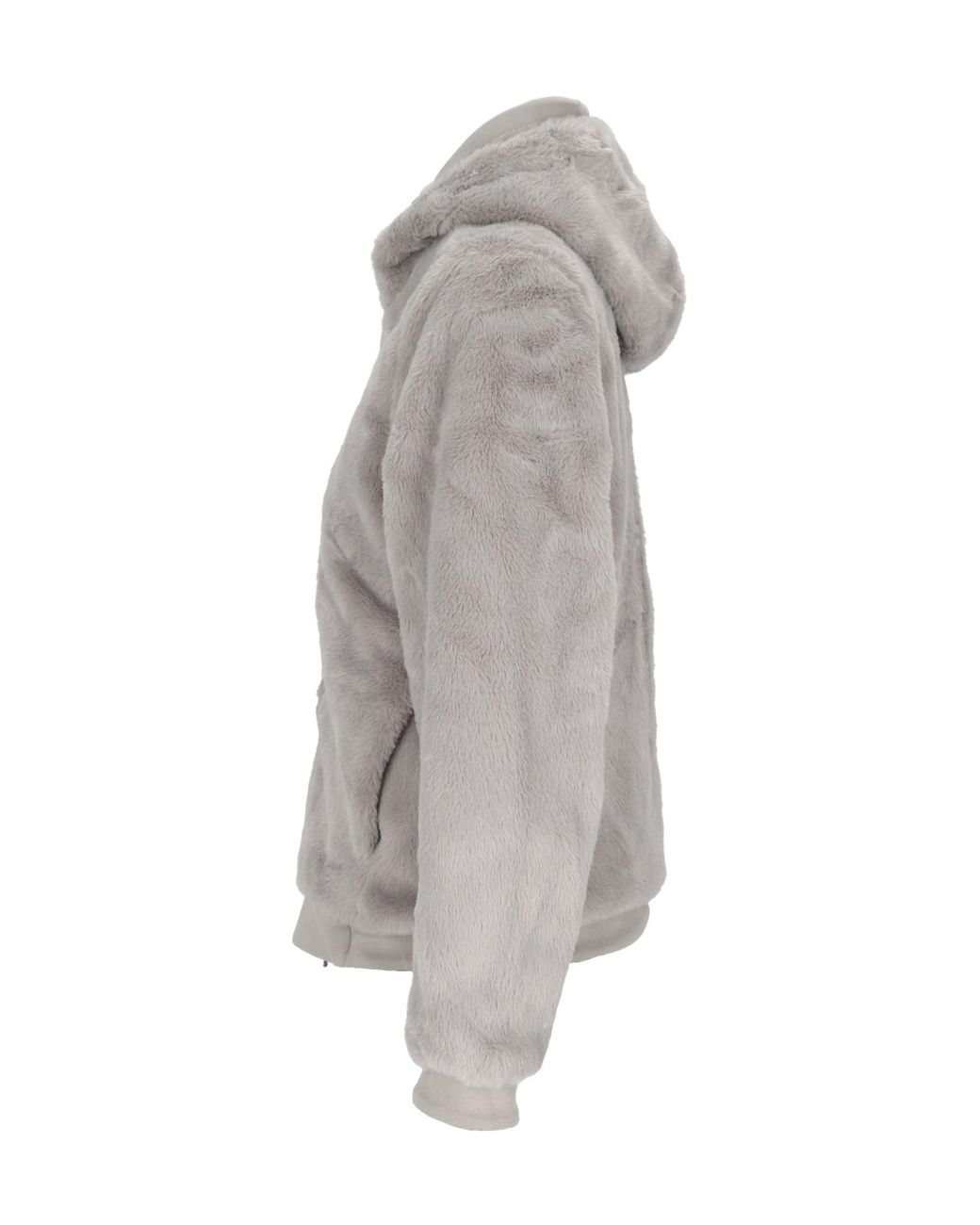 K-Way Green Reversible Faux-Fur Jacket