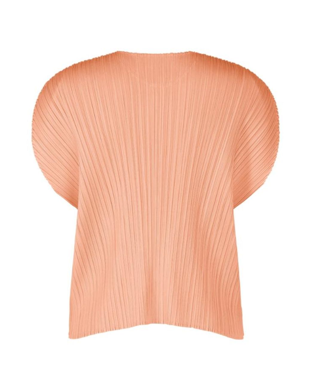 Pleats Please Issey Miyake White Pleated Top
