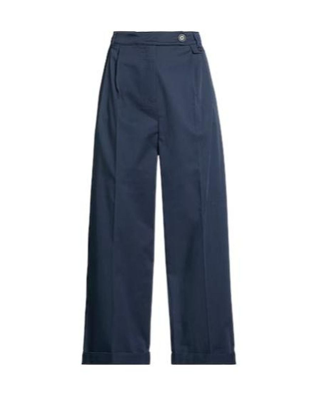 MAX&Co. Blue Loose Straight-Leg Pants