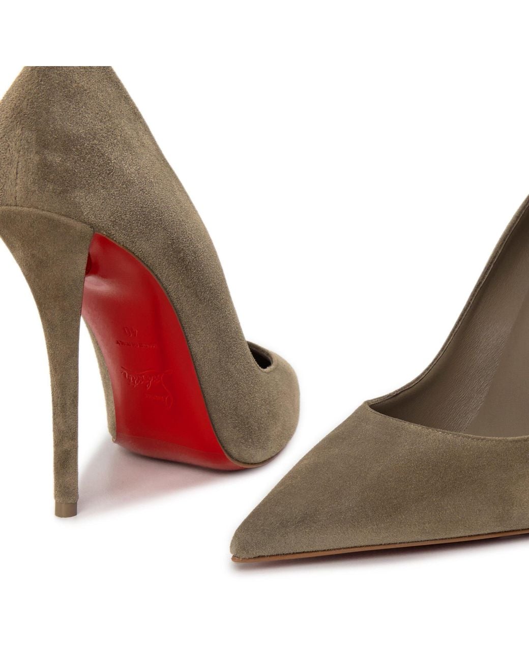 Christian Louboutin Metallic Pointedtoe Stiletto Heels