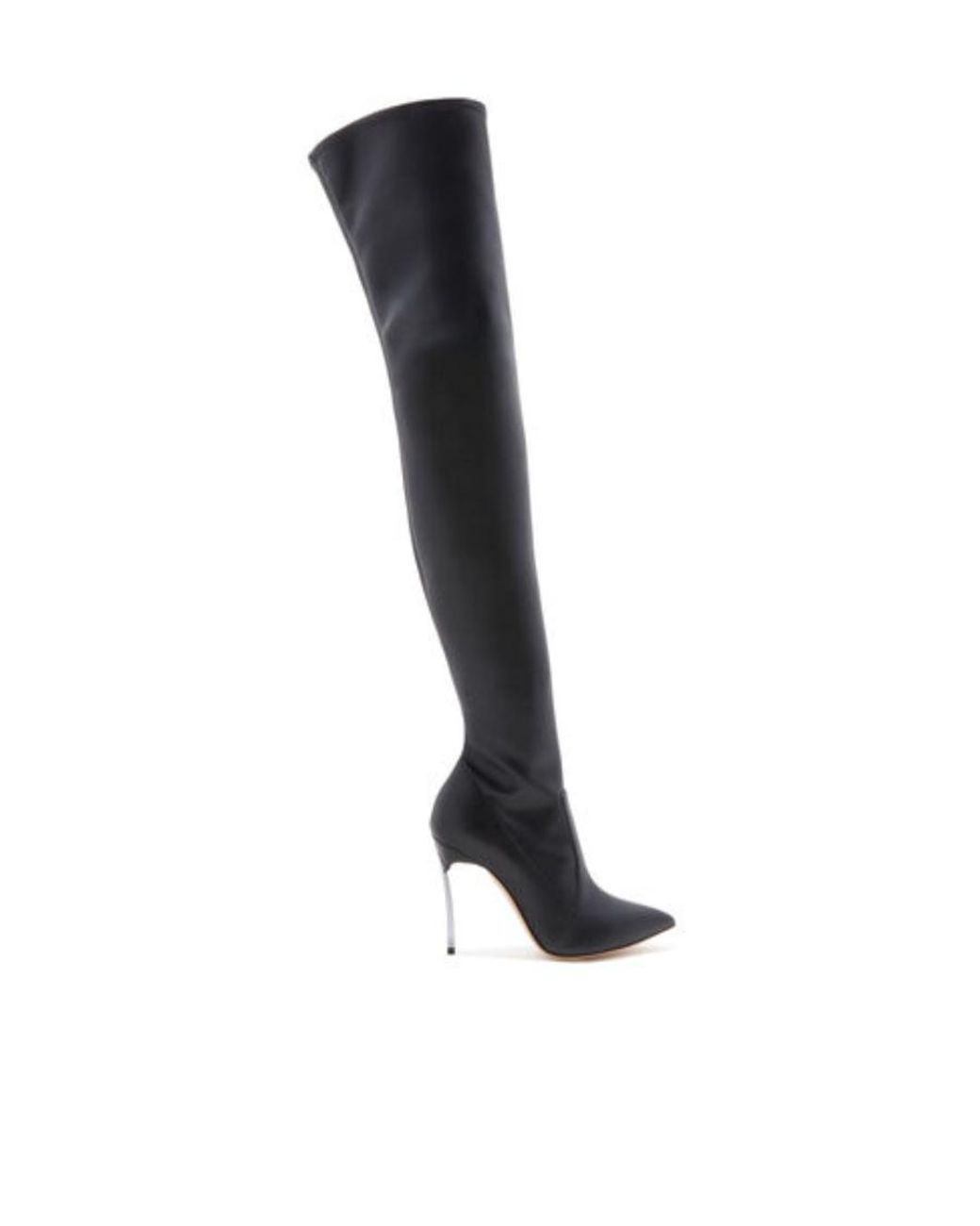 Casadei Black Blade 100Mm Thigh-High Boots