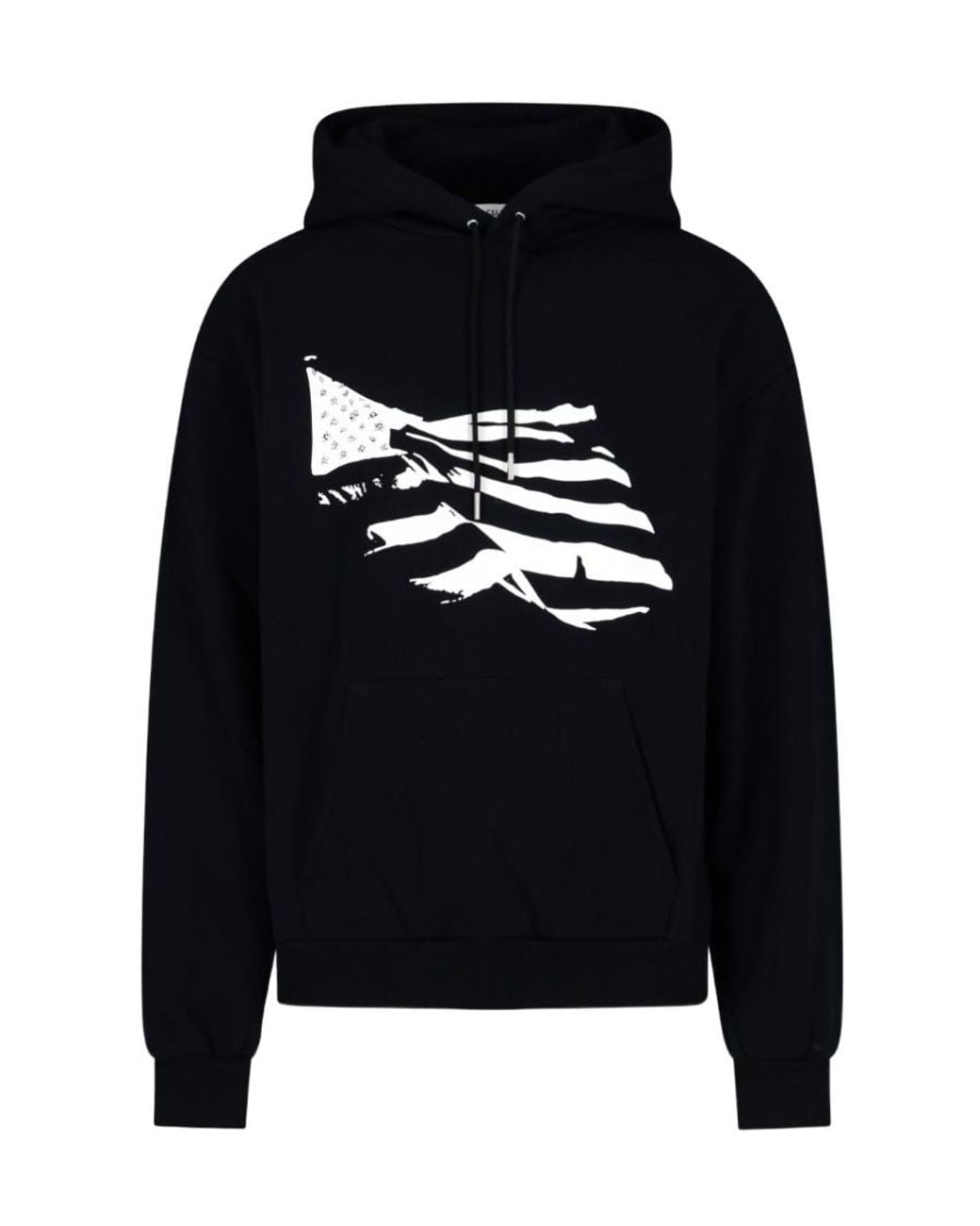 Céline Black Logo Hooded Sweater for men