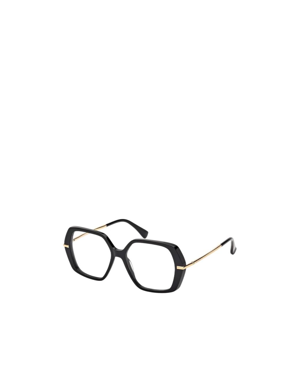 Max Mara White Geometric Optical Glasses