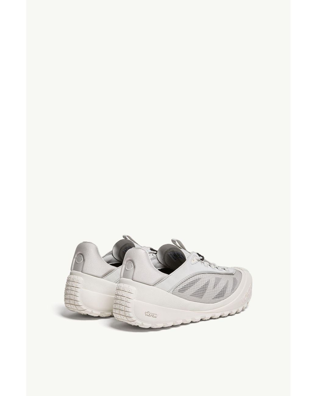 Moncler White Trailgrip Lp Suede & Nubuck Sneakers for men