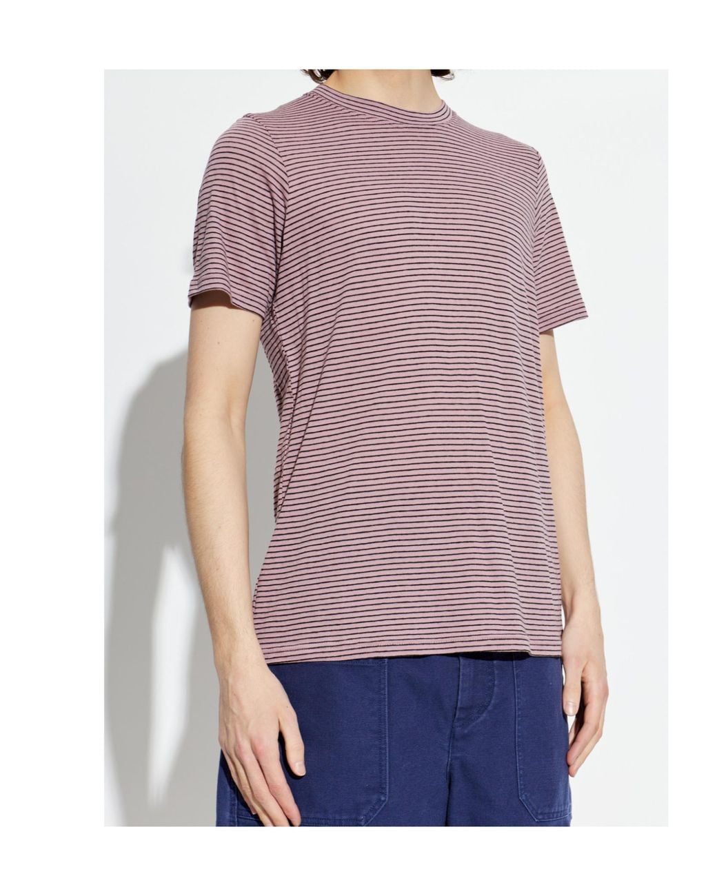 Isabel Marant Purple Leon Striped T-Shirt for men