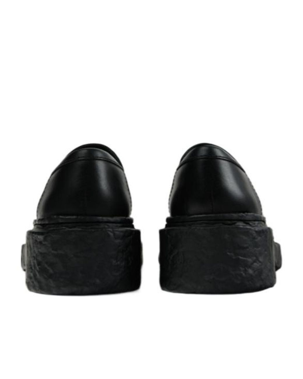 Camper Black Leather Loafers for men