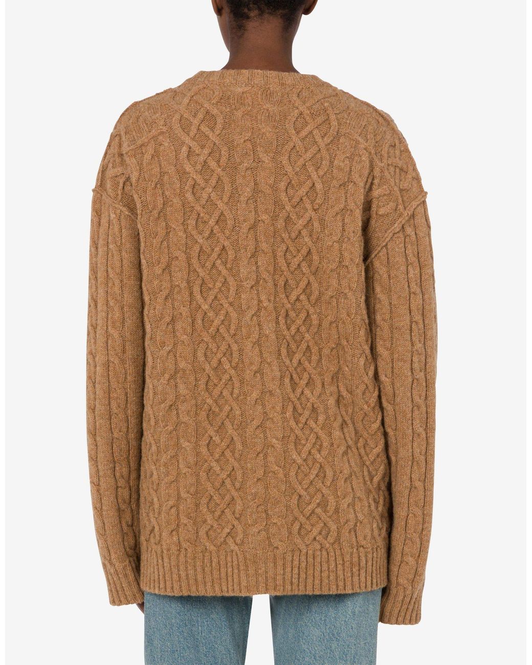 Moschino Brown Wool Pullover